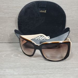 Versace glasses Two toned chocolate and cream colo